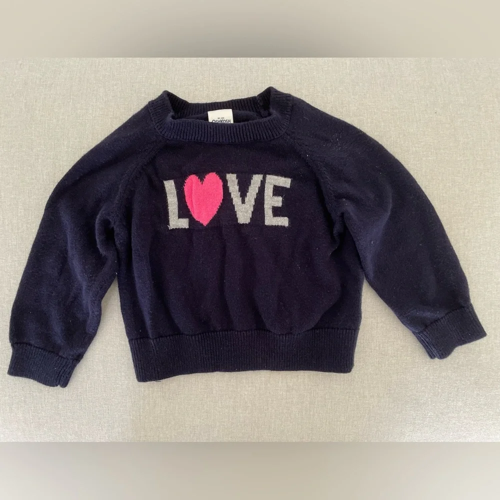 Oshkosh Love sweater 6-9 months